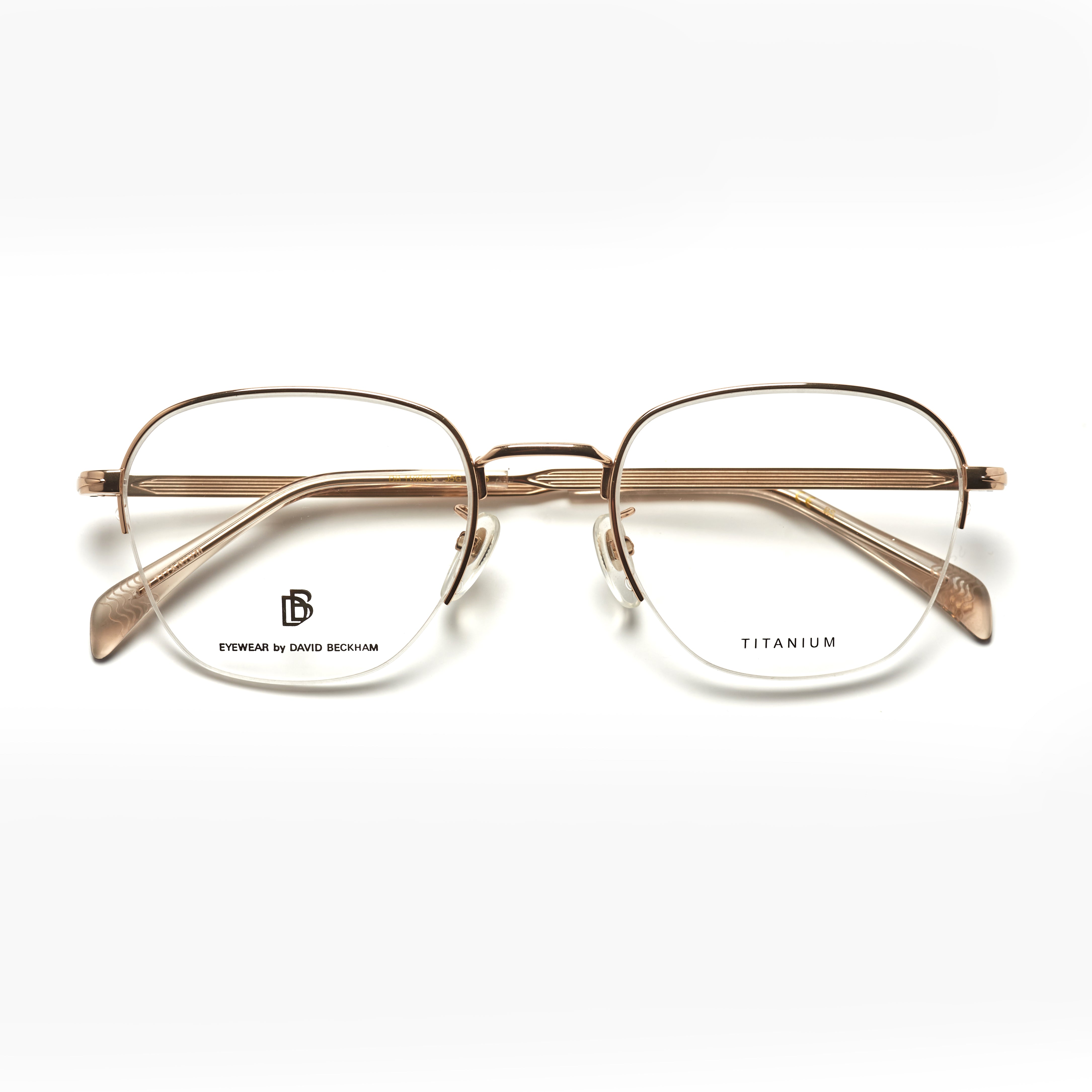 David Beckham 1109/G – Or Titane Rectangulaire (Homme)